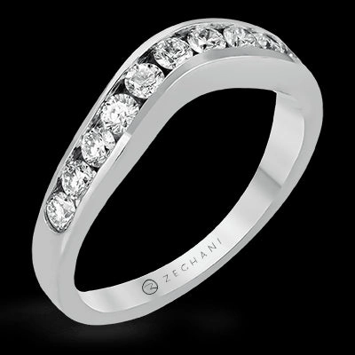 ZR402 Anniversary Ring in 14k Gold with Diamonds Stylish Look