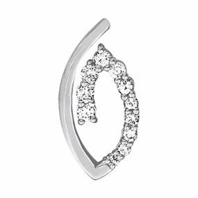 Date Style Sophisticated Gift Multi-Diamond Journey Pendant in Precious Metal