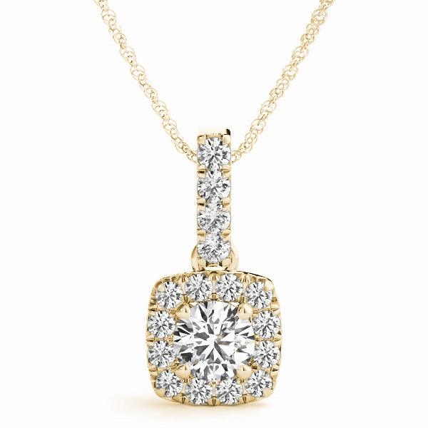 Wonderful Item Round Diamond Halo Pendant