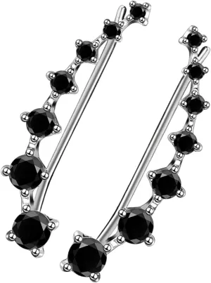 Homoyoyo 1 Pair Zircon Ear Cuff Earrings for Women Stylish Zircon Jewelry Versatile Fashion Accessory Easy to Wear and Match with Any Outfit