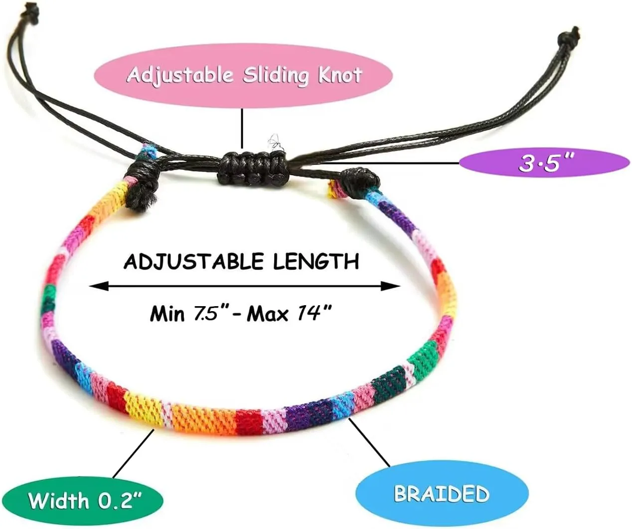 Initial Bracelets for Men Women Handmade Rope Braided A-Z Letter Bracelets Best Friend Couples Bracelets Adjustable