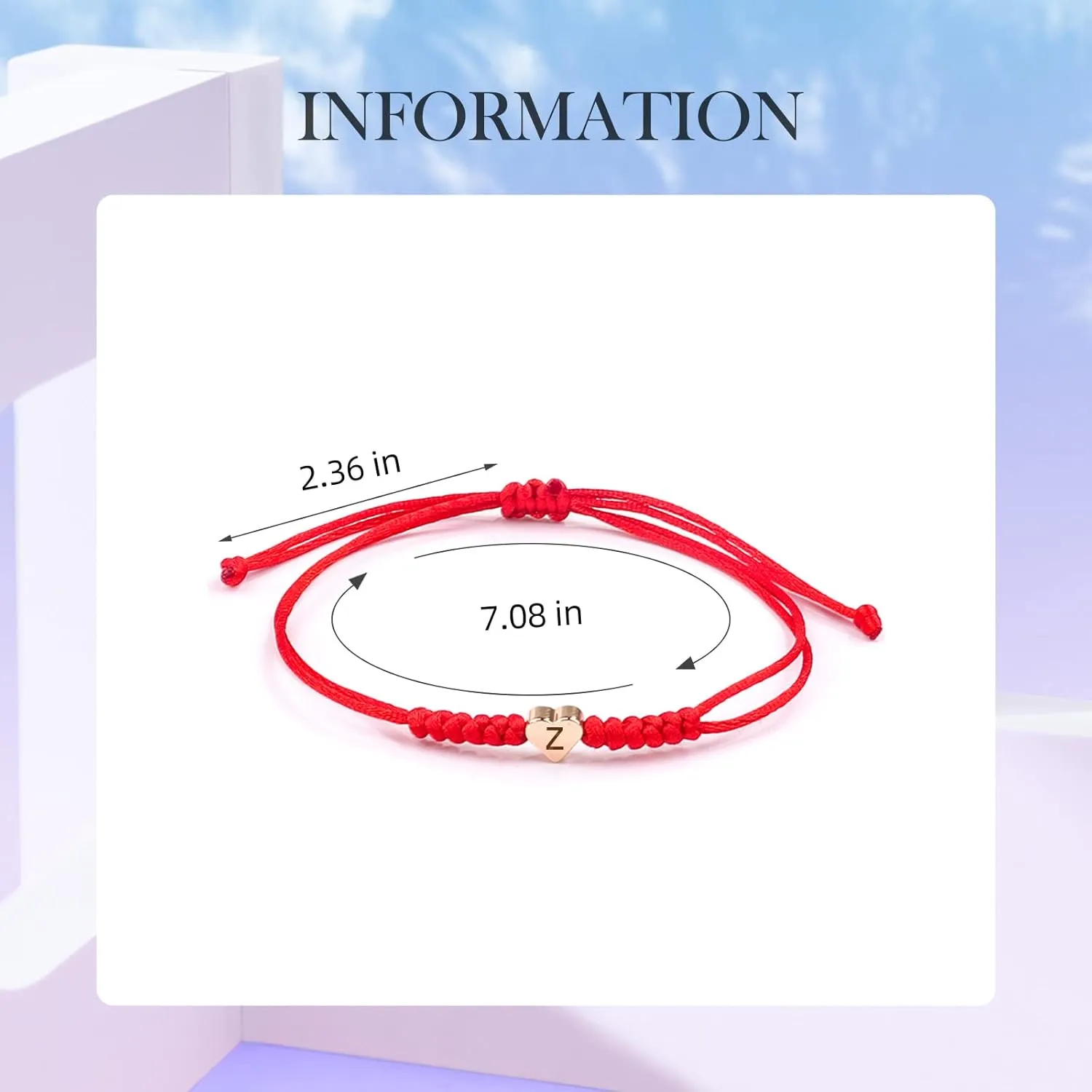 Initial Bracelets for teen girls/boys, Initial T Letter Bracelets Charm Bracelets Handmade Bracelets for Valentines Day Mother's Day Birthday Graduation Gifts (Red, T)