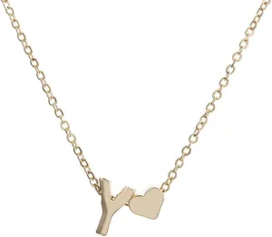 Initial Hearts Necklace Stylish Minimalist Design Pendant Necklaces Dainty Clavicle Chain for Women
