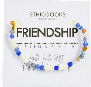Inspirational Morse Code Bracelets - Handmade and Fair Trade Bracelets for women, Adjustable 4mm Stretch