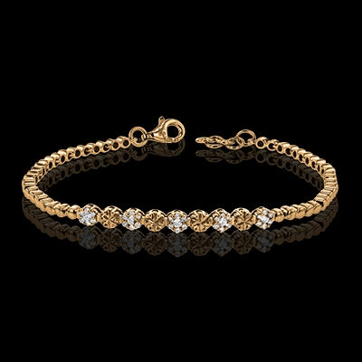 ZB279 Bracelet in 14k Gold with Diamonds All-Encompassing