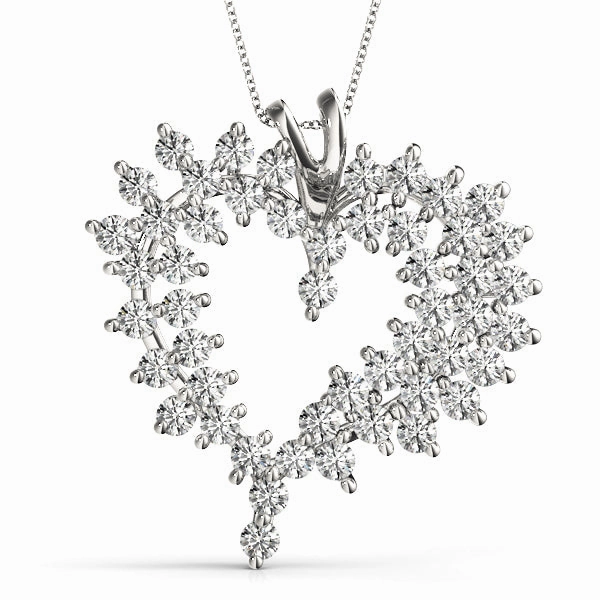 Vintage Accessory Multi-Diamond Round Pendant