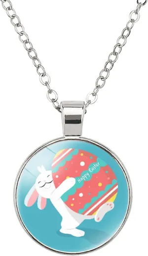 J Initial Necklace Girls Bunny Necklaces Easter Jewelry Bunny Pendant Necklaces Laye Rose Necklace