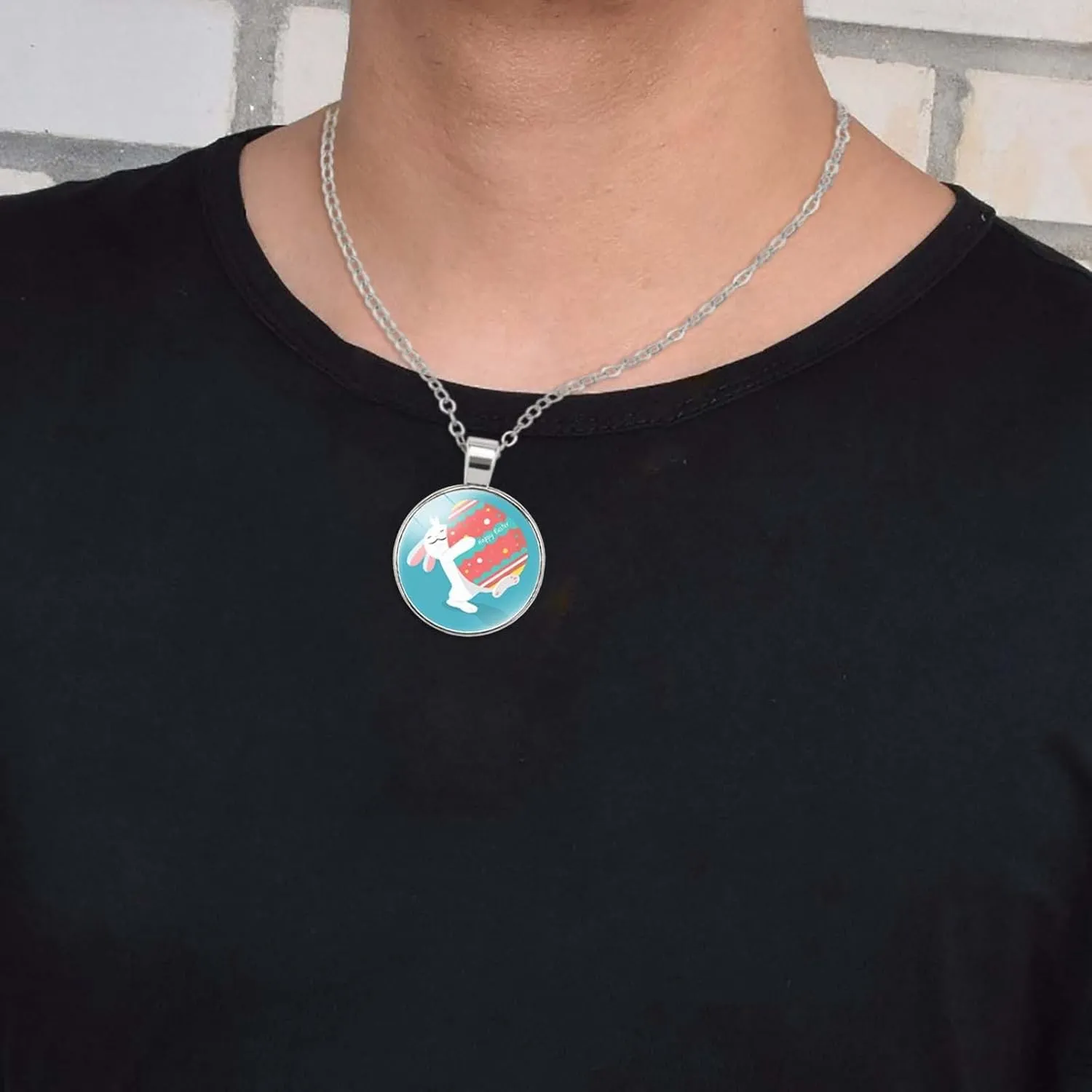J Initial Necklace Girls Bunny Necklaces Easter Jewelry Bunny Pendant Necklaces Laye Rose Necklace