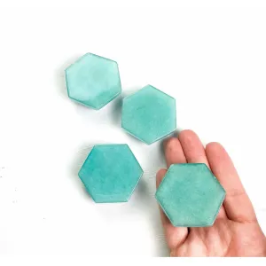 Jade Hexagon Crystal Phone Stand