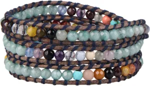 KELITCH Turquoise Wrap Bracelets Leather Beads Bracelets Friendship Charm Bracelets