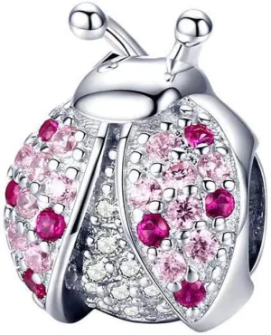 Ladybug Charm 925 Sterling Silver Insect Charm Animal Charm Birthday Charm Anniversary Charm for Pandora Charm Bracelet