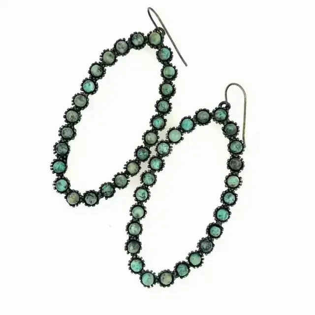 Large Open Oval Hoop Earrings Fashionable Decor