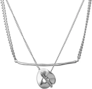 Layered Necklaces for Women Gold Silver Pendant Necklace Copper Sweater Chain Necklace Trendy Adjustable Necklace