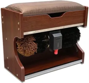 Leather Shoes Polish Machine, Automatic Shoe Polisher, Electric Shoes Polishing Tool, Men Shoe Cleaning Polisher, Leather Boot Automatic Brush with Seat, Fully Automatic Boots Shiner