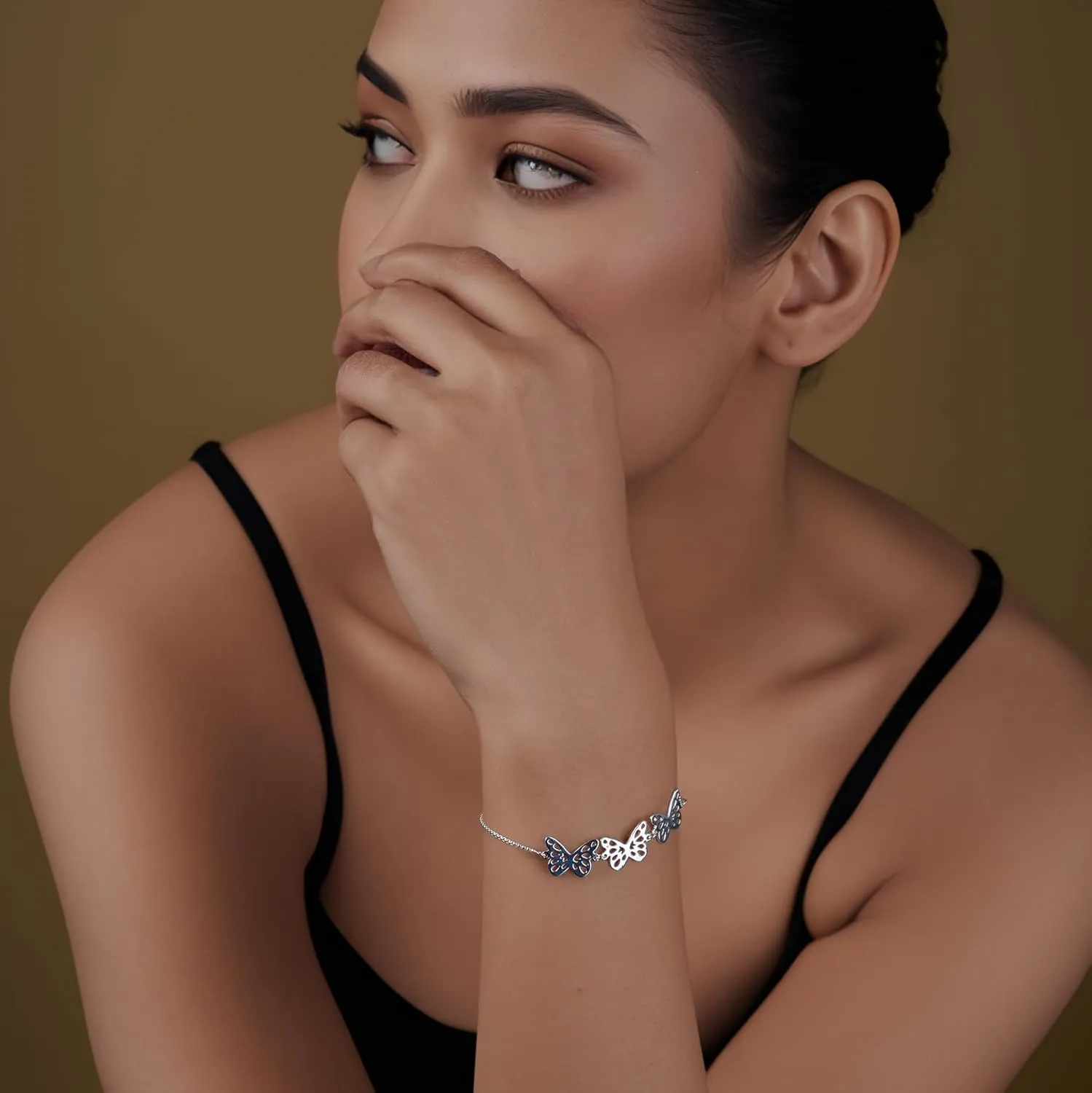LeCalla 925 Sterling Silver Bracelets for Women | Italian Handmade Adjustable Bolo Link Chain Bracelets | Women's Sliding Bolo Bracelets