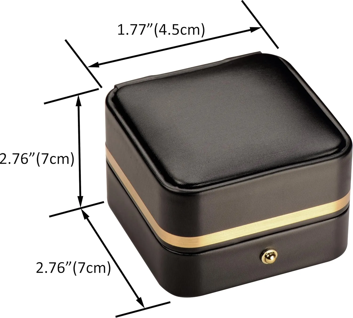 LED T Style Black Earring Gift Box for Dangling and Hoop Earrings Luxury PU Leather Material Multiple Use Necklace Earring Storage Holder Box with Light for Women for Men