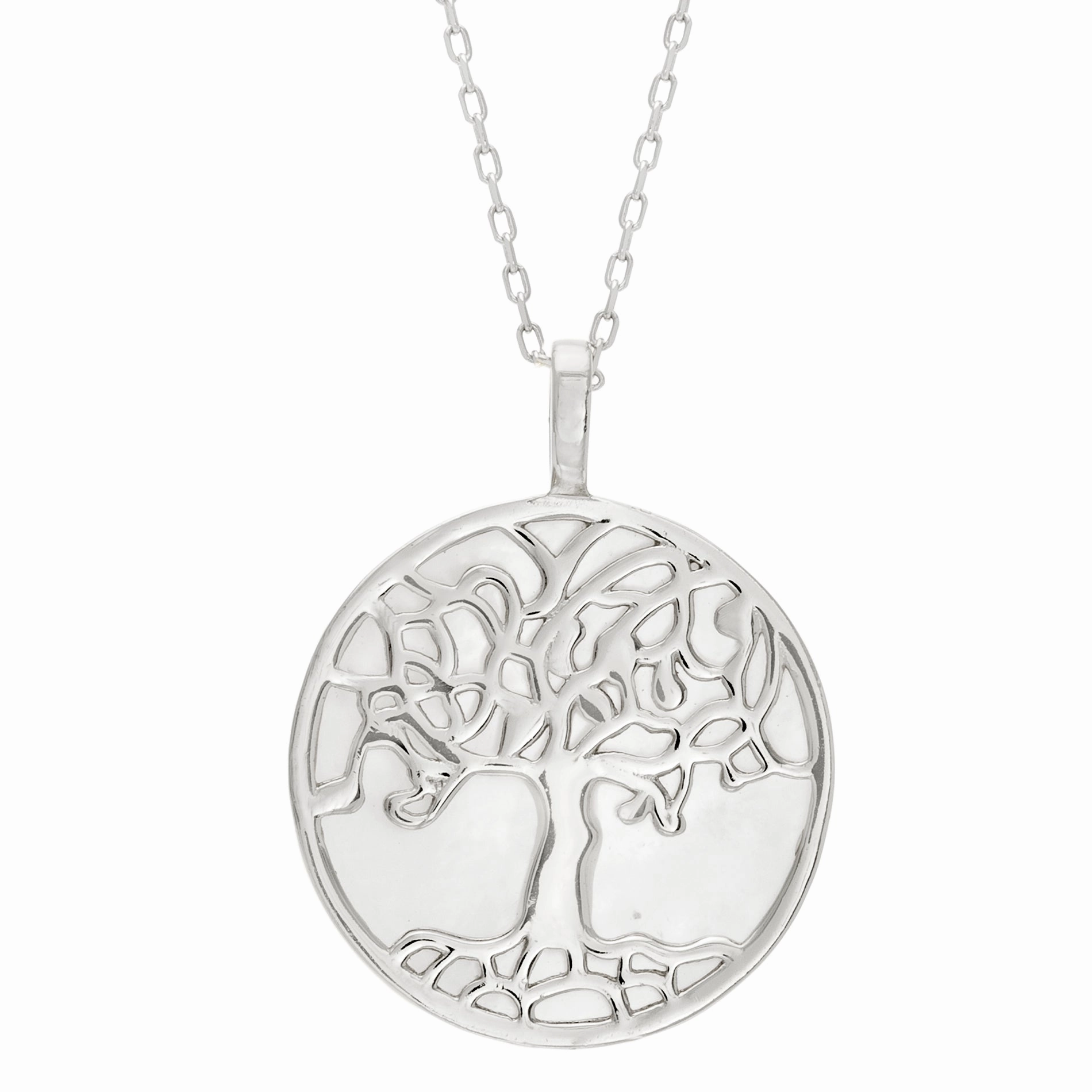 Fantastic Accessory Wedding Accent Lesa Michele Sterling Silver Tree of Life Necklace with Mother of Pearl