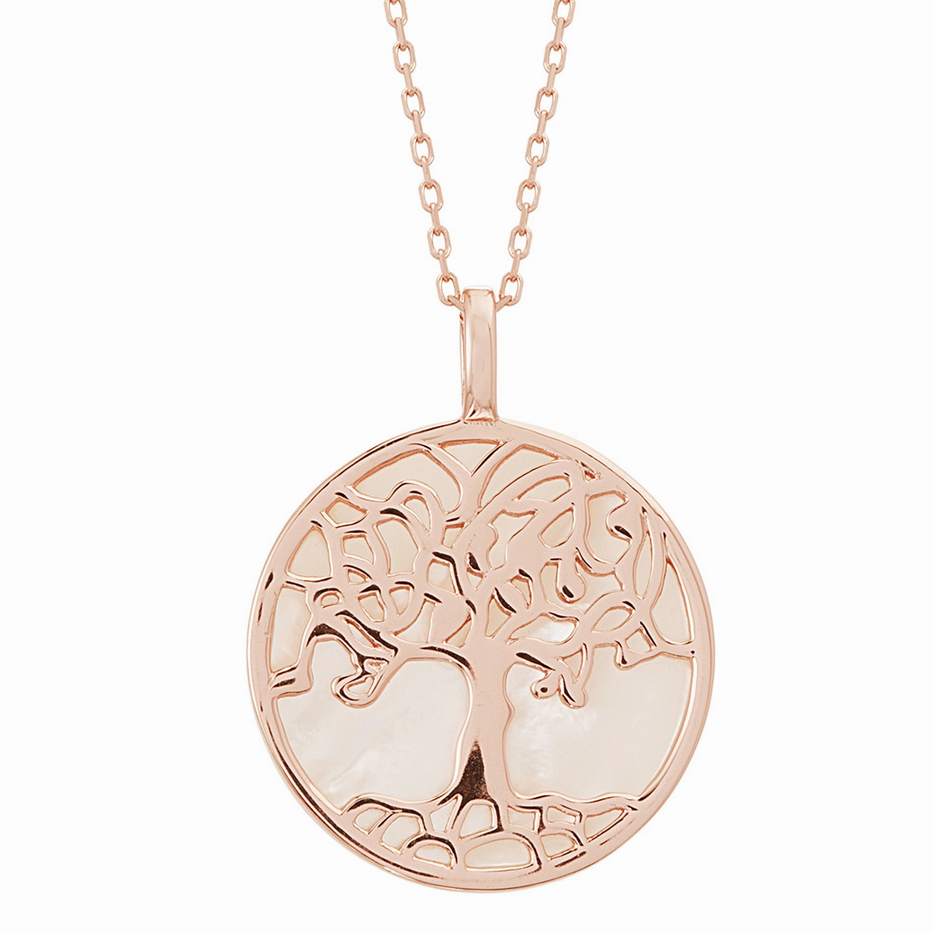 Lesa Michele Sterling Silver Tree of Life Necklace with Mother of Pearl Teacher Gift Amazing Design