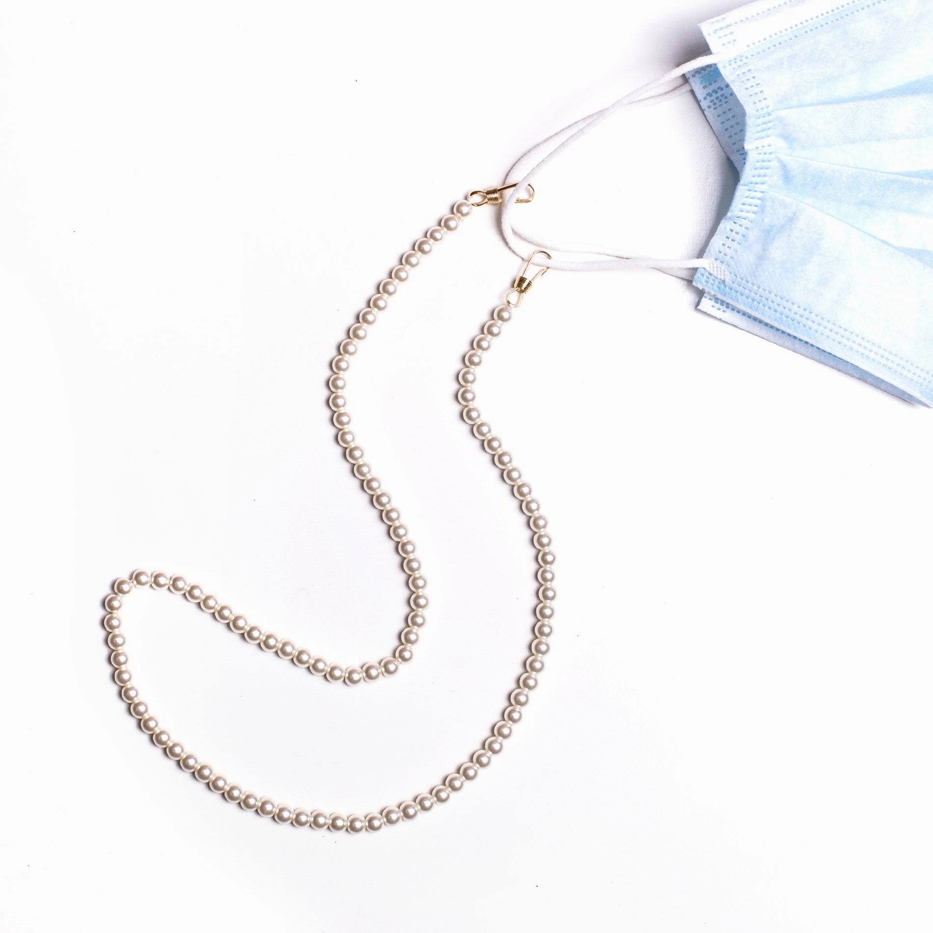 Handmade Ornament Sweet Touch Life Stylus Beaded Chain Face Mask Holder