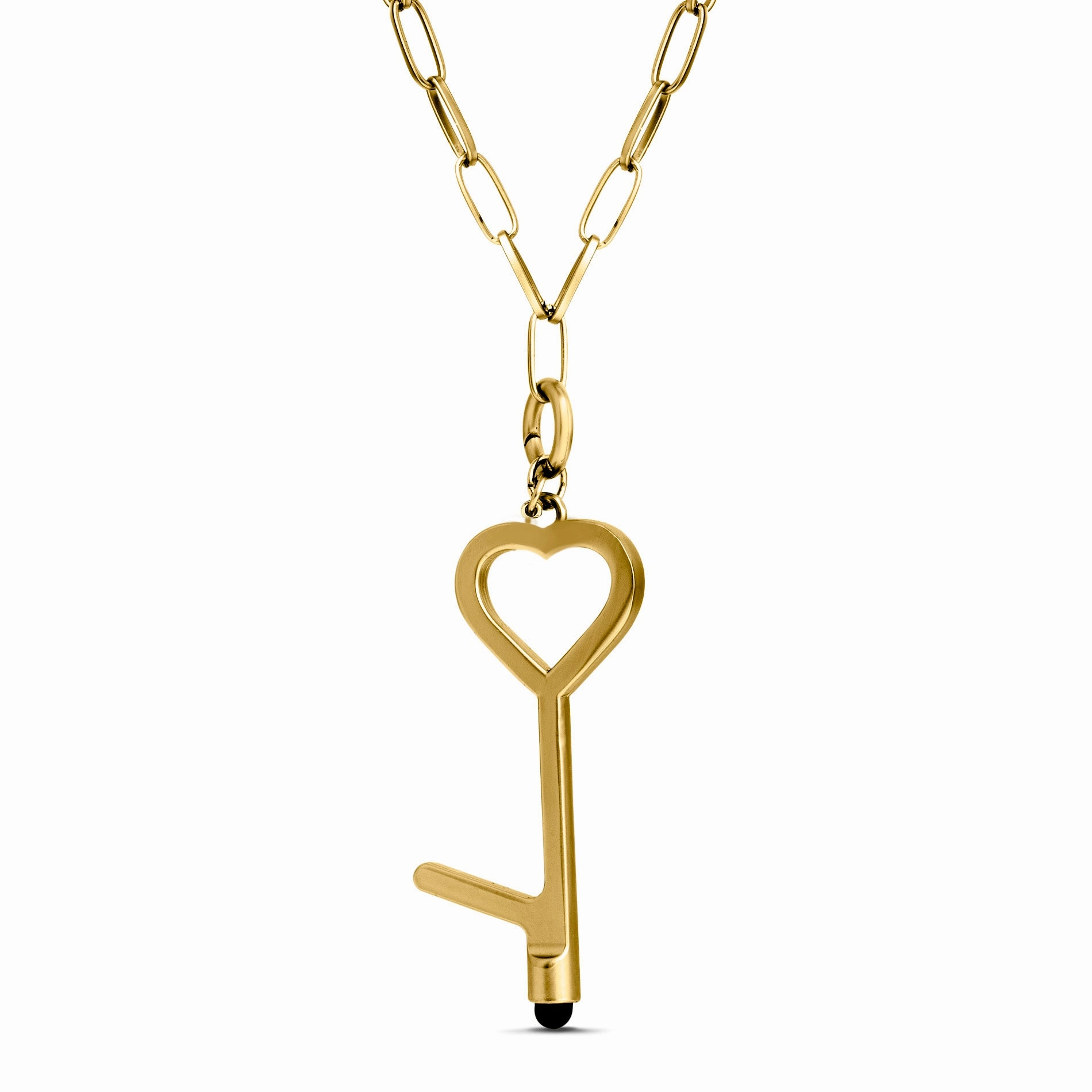 Linked Chain Item Friends Outing Item Life Stylus Heart Door Opener Necklace on Chain