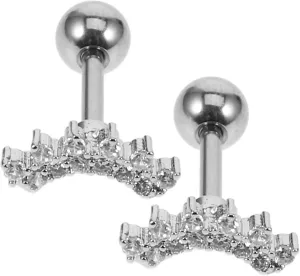 LIFKOME Ear Studs for Women Earrings for Women Zircon Embellished Daily Fashion Accessory Pair