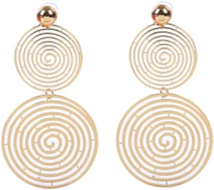 LIFKOME Stylish Circle Earrings Large Drop Earrings for Women Fashionable and Classic for Party Occasions