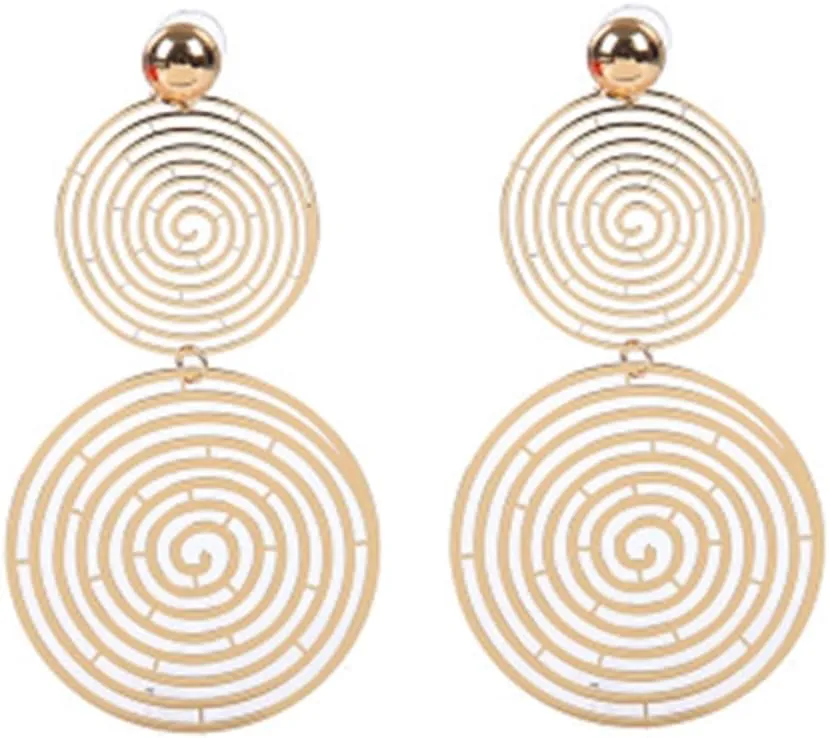 LIFKOME Stylish Circle Earrings Large Drop Earrings for Women Fashionable and Classic for Party Occasions