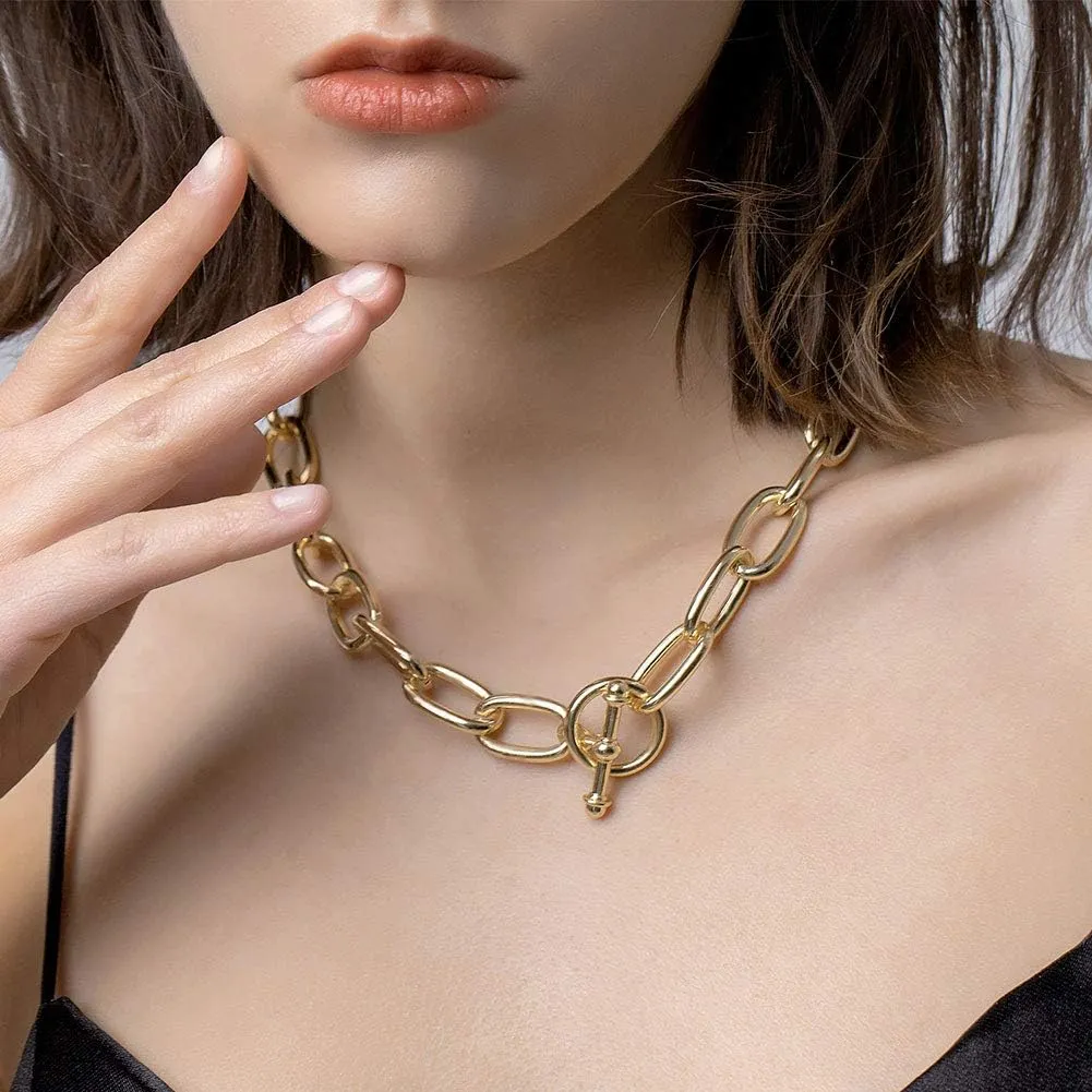 LILIE&WHITE Gold Chain Necklace For Women Snake Chain Herringbone Necklace Gold Choker Necklaces Fashion Necklaces Gift