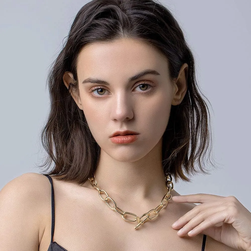 LILIE&WHITE Gold Chain Necklace For Women Snake Chain Herringbone Necklace Gold Choker Necklaces Fashion Necklaces Gift