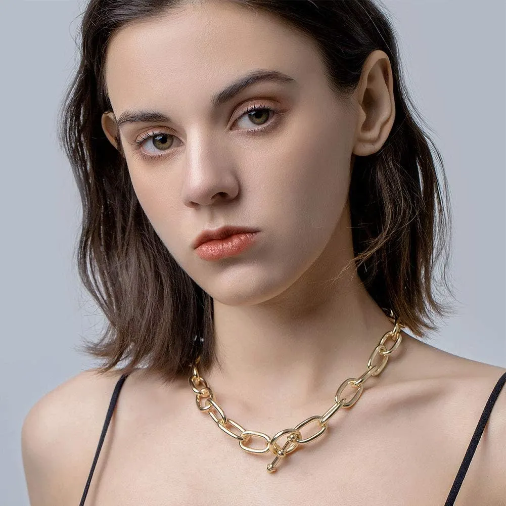 LILIE&WHITE Gold Chain Necklace For Women Snake Chain Herringbone Necklace Gold Choker Necklaces Fashion Necklaces Gift