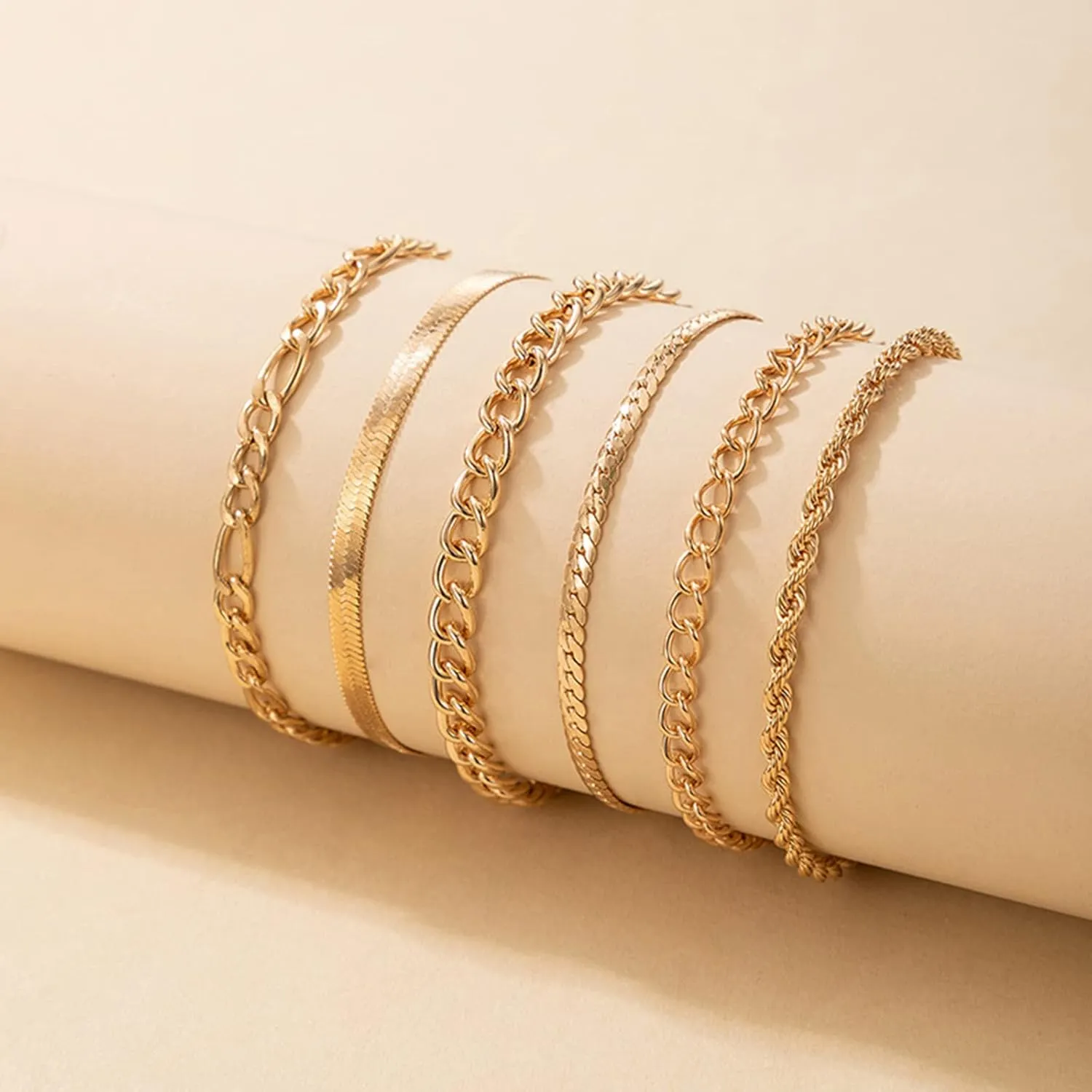 Long tiantian Gold Cuff Bracelets Trendy Sliver Chunky Bangle Bracelets