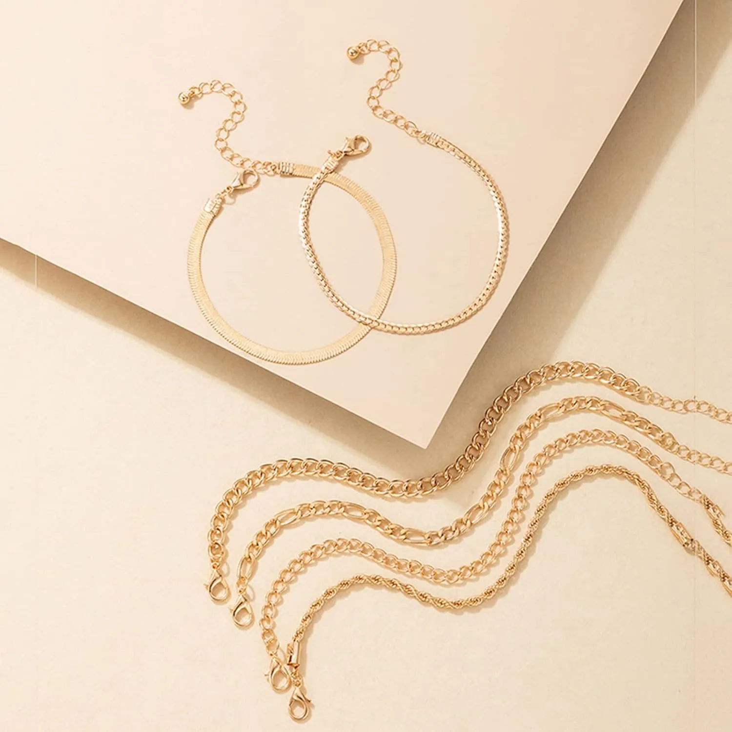 Long tiantian Gold Cuff Bracelets Trendy Sliver Chunky Bangle Bracelets
