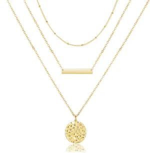 Long tiantian Gold Necklace Stack Layered Necklaces for Women Stacked Necklaces Gold Pendant Necklace Layering Necklaces for Women Stack Dainty Necklace Gold Jewelry Set