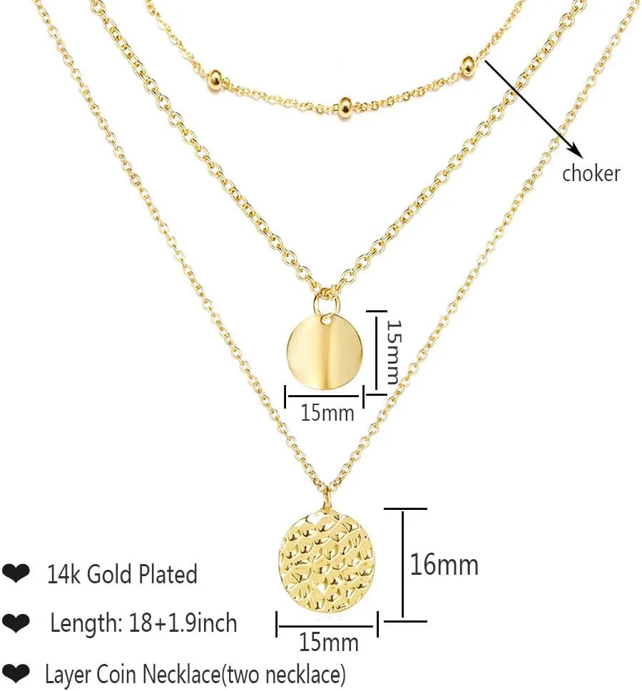 Long tiantian Gold Necklace Stack Layered Necklaces for Women Stacked Necklaces Gold Pendant Necklace Layering Necklaces for Women Stack Dainty Necklace Gold Jewelry Set