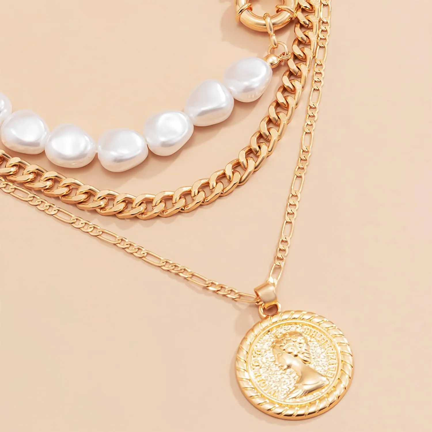 Long tiantian Layered Necklaces for Women Western Jewelry for Women Stack Coin Necklace Country Necklace Trendy Boho Summer Beach Vacation Accessories