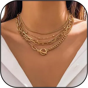 Long tiantian Layered Necklaces for Women Western Jewelry for Women Stack Coin Necklace Country Necklace Trendy Boho Summer Beach Vacation Accessories
