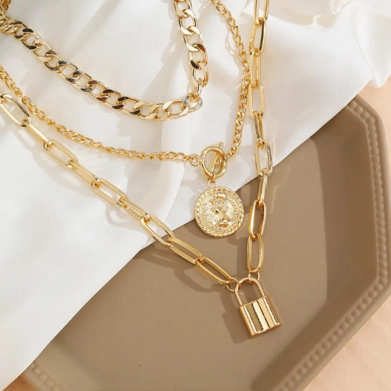 Long tiantian Layered Necklaces for Women Western Jewelry for Women Stack Coin Necklace Country Necklace Trendy Boho Summer Beach Vacation Accessories