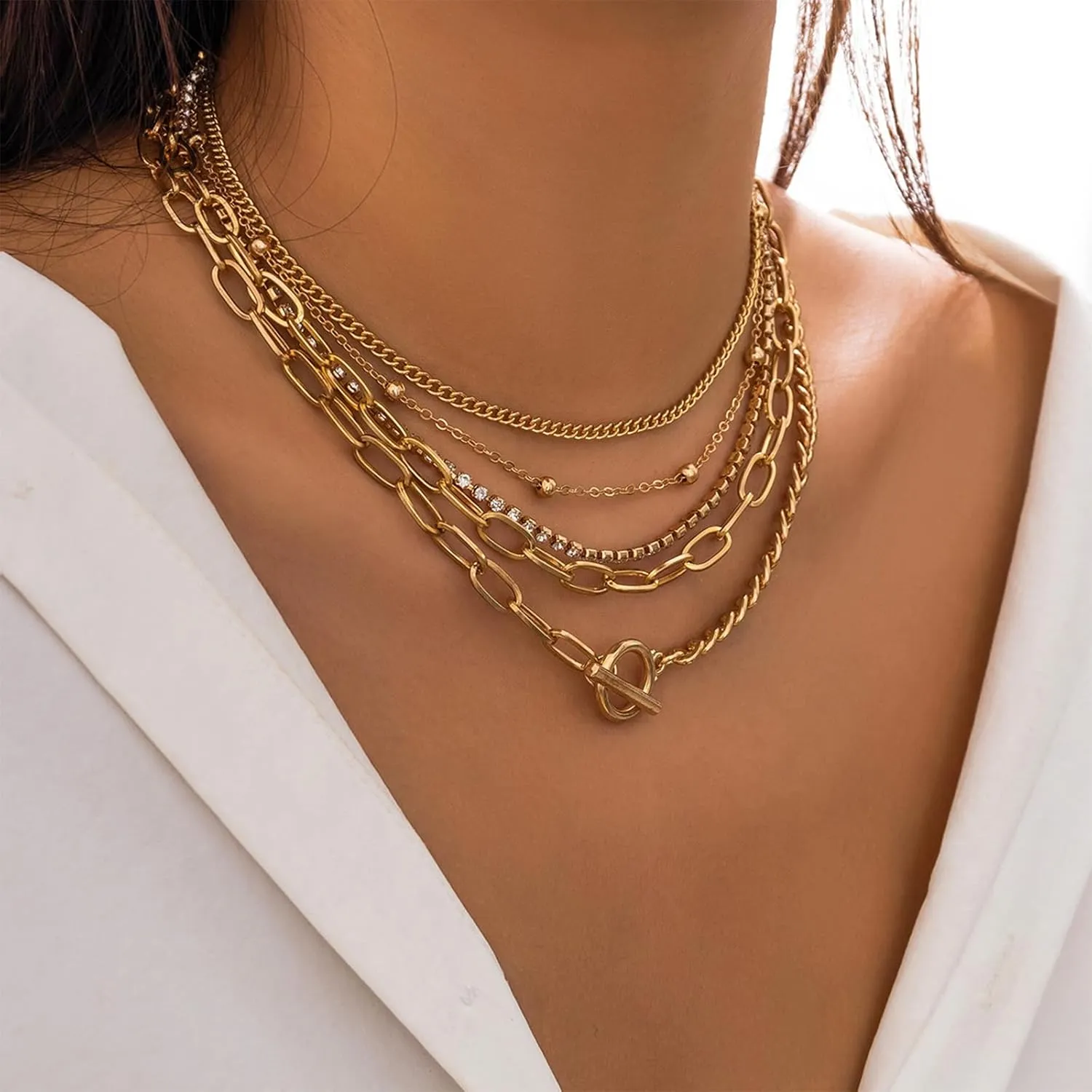 Long tiantian Layered Necklaces for Women Western Jewelry for Women Stack Coin Necklace Country Necklace Trendy Boho Summer Beach Vacation Accessories