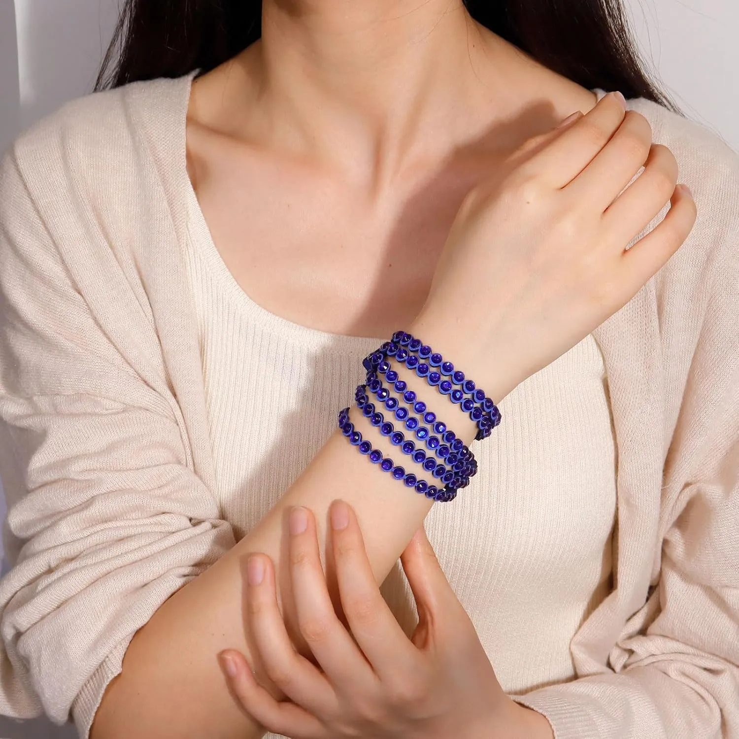 Long tiantian Leather Wrap Bracelets for Women Trendy Boho Jewelry for Women Handmade Stackable Cuff Bracelets for Women Pulseras para Mujer Presents for Women