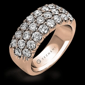 ZR489 Anniversary Ring in 14k Gold with Diamonds Fashionable Art Exclusive Object