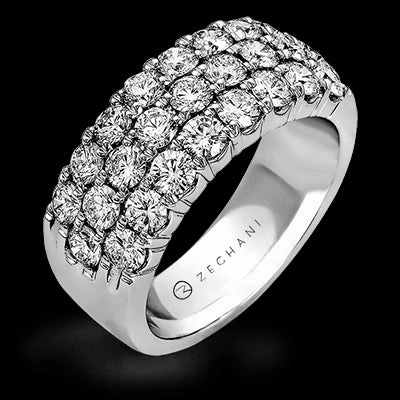 ZR489 Anniversary Ring in 14k Gold with Diamonds Easy Off