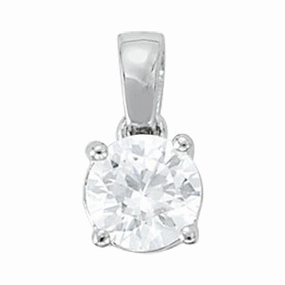 Vintage Gift 1.0 CT Round Diamond Solitaire Pendant