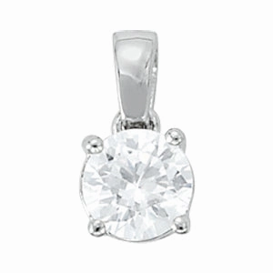 Vintage Gift 1.0 CT Round Diamond Solitaire Pendant