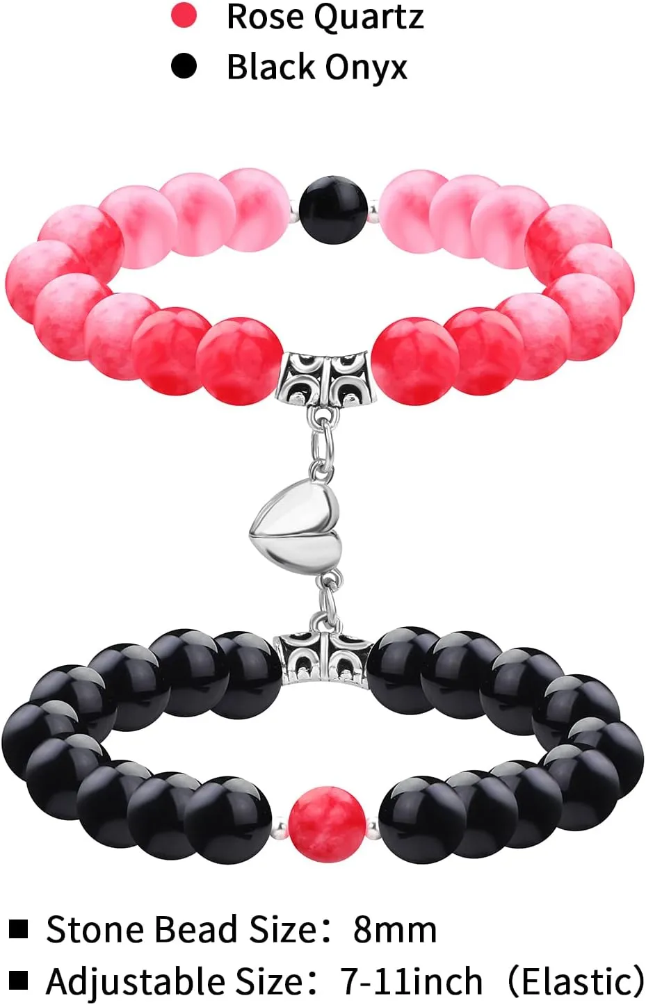 Magnetic Bracelets for Couples Love Bracelets Distance Natural Beaded Bracelet Valentines Day Gifts