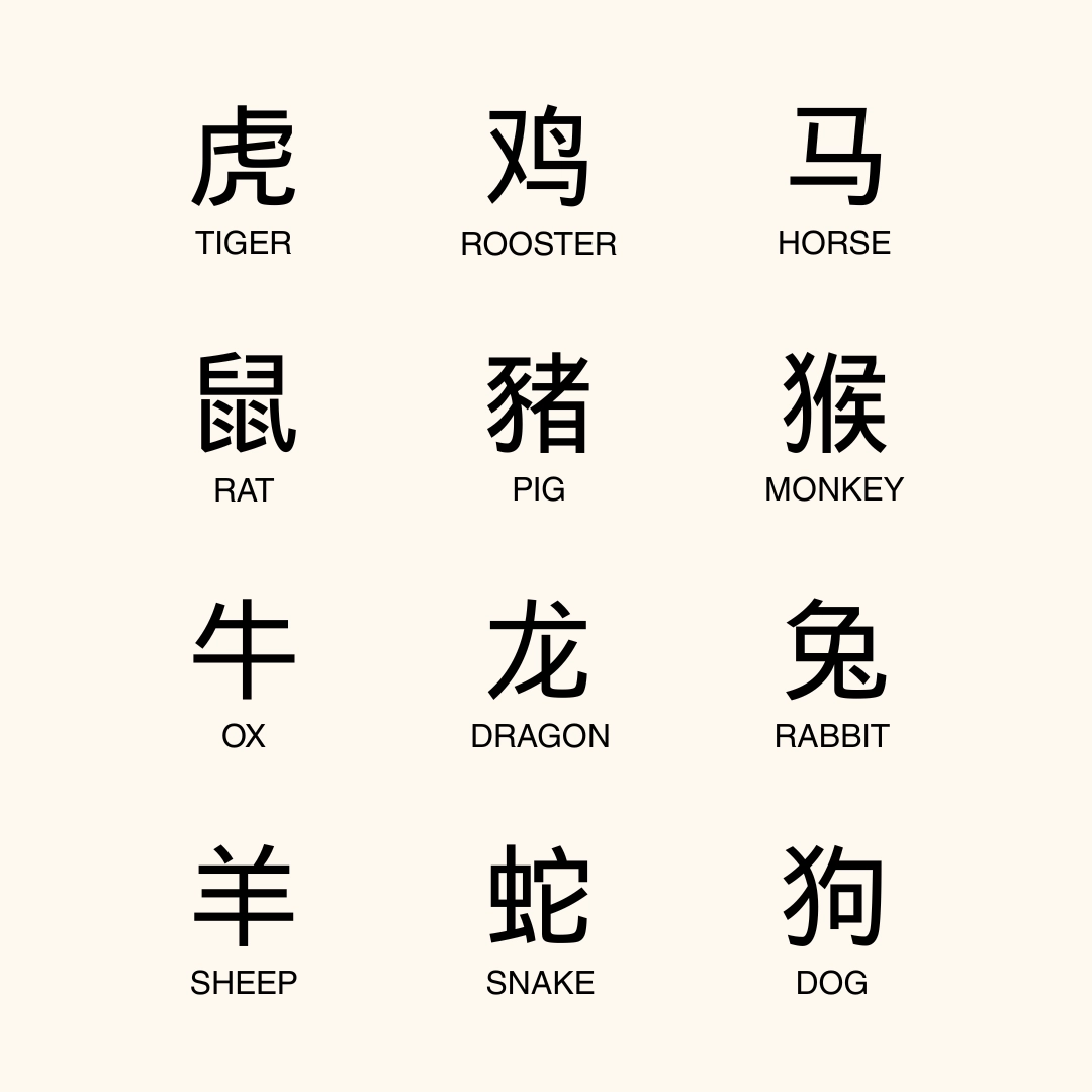 Chinese Zodiac Cuban Necklace Casual Accent Modern feature