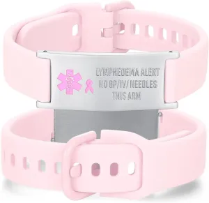 Medical Alert bracelets for women Adjustable Sport silicone medical id bracelets