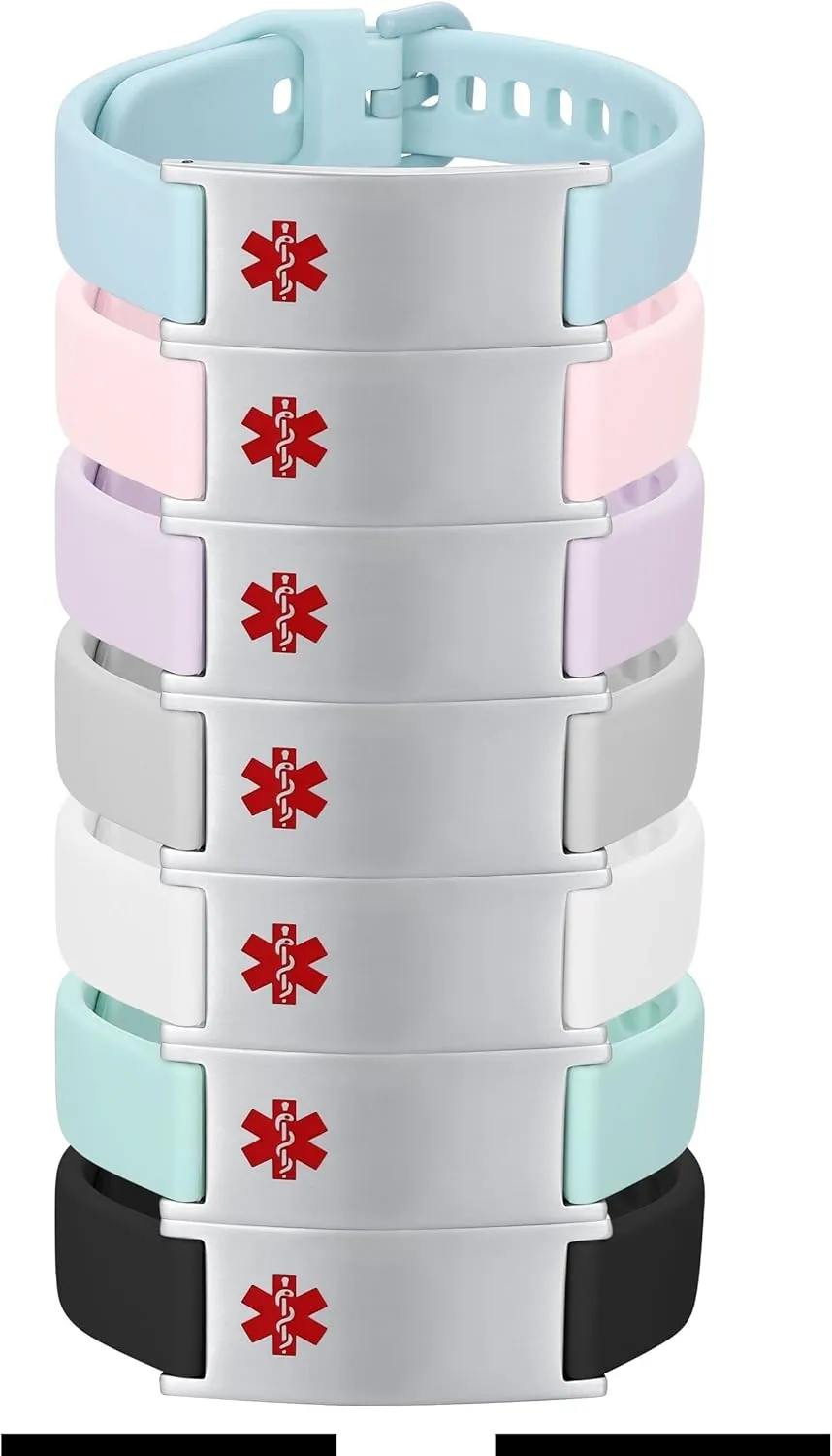 Medical Alert bracelets for women Adjustable Sport silicone medical id bracelets