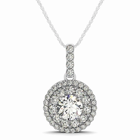 Round Diamond Halo Pendant cultural vibe