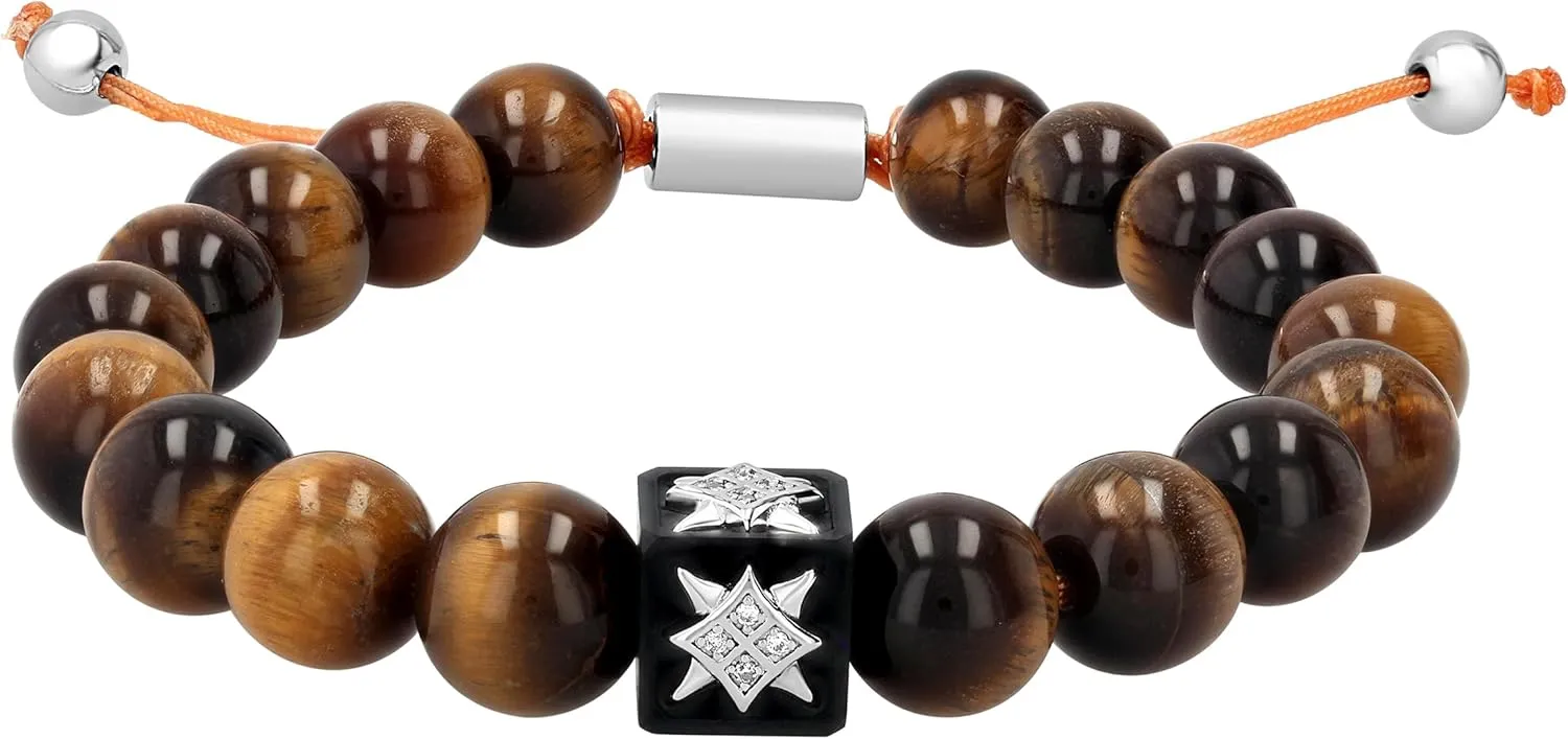 Men's Bead Bolo Bracelets, Adjustable