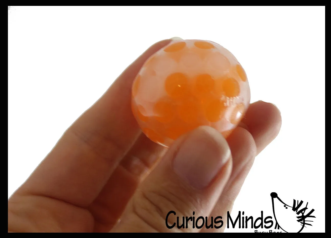 Mini Water Bead Filled Stress Balls 1.5"  Stress Ball Glob Balls - Squishy Gooey Squish Sensory Squeeze Balls